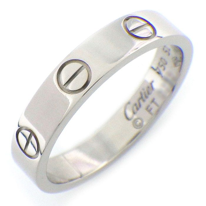 カルティエ Cartier リング ラブ スモールモデル SM B4085151 K18WG 11号 / #51 【中古】