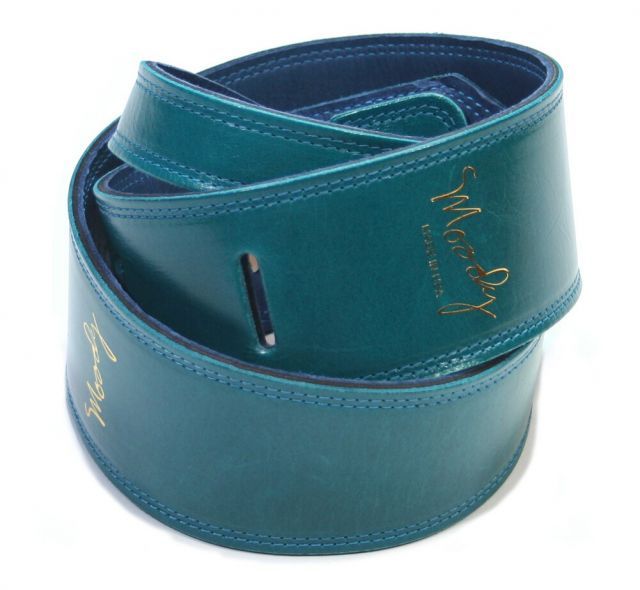 [Moody Leather] Leather Backed Guitar Strap [Standard / 2.5