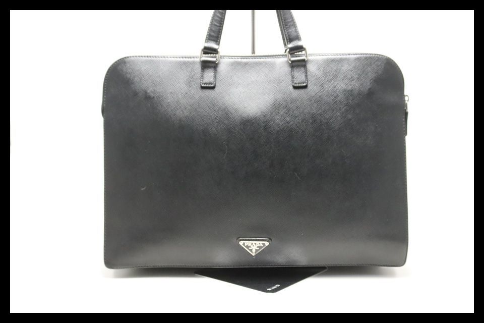 ■PRADA サフィアーノ レザー ビジネスバッグ バックバッグ プラダ ■0528pg956-9K
