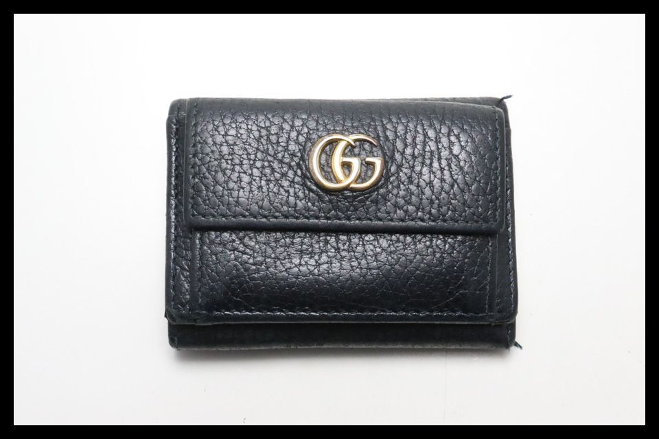 ■GUCCI GGマーモント レザー 3つ折り財布 グッチ ■0528pg28331