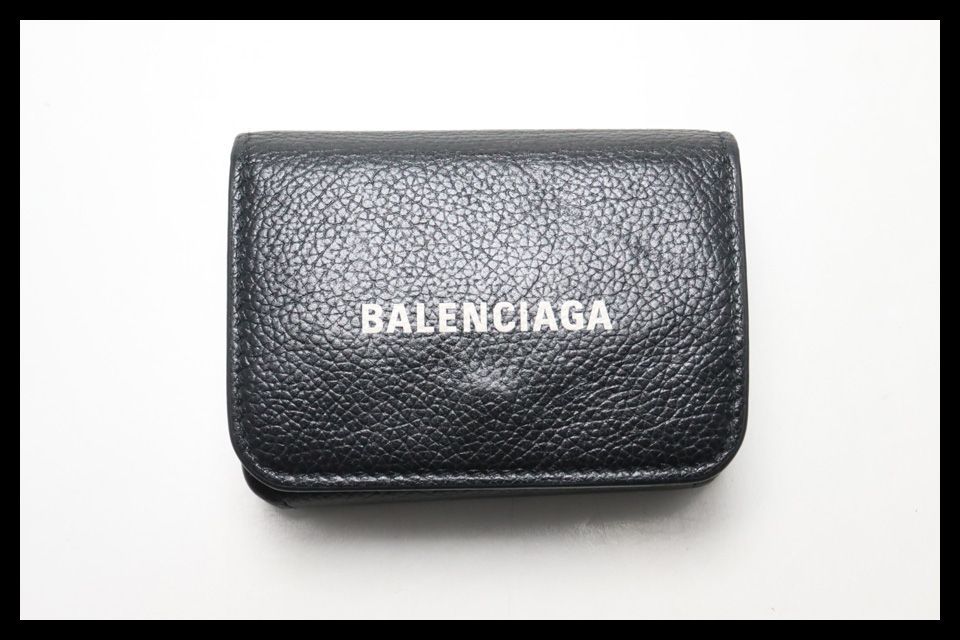■BALENCIAGA ミニウォレット レザー 3つ折り財布 バレンシアガ ■0528pg34703