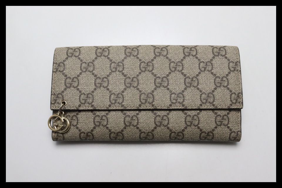 ■GUCCI グッチシマ レザー 2つ折り長財布 グッチ ■0528pg179-5M