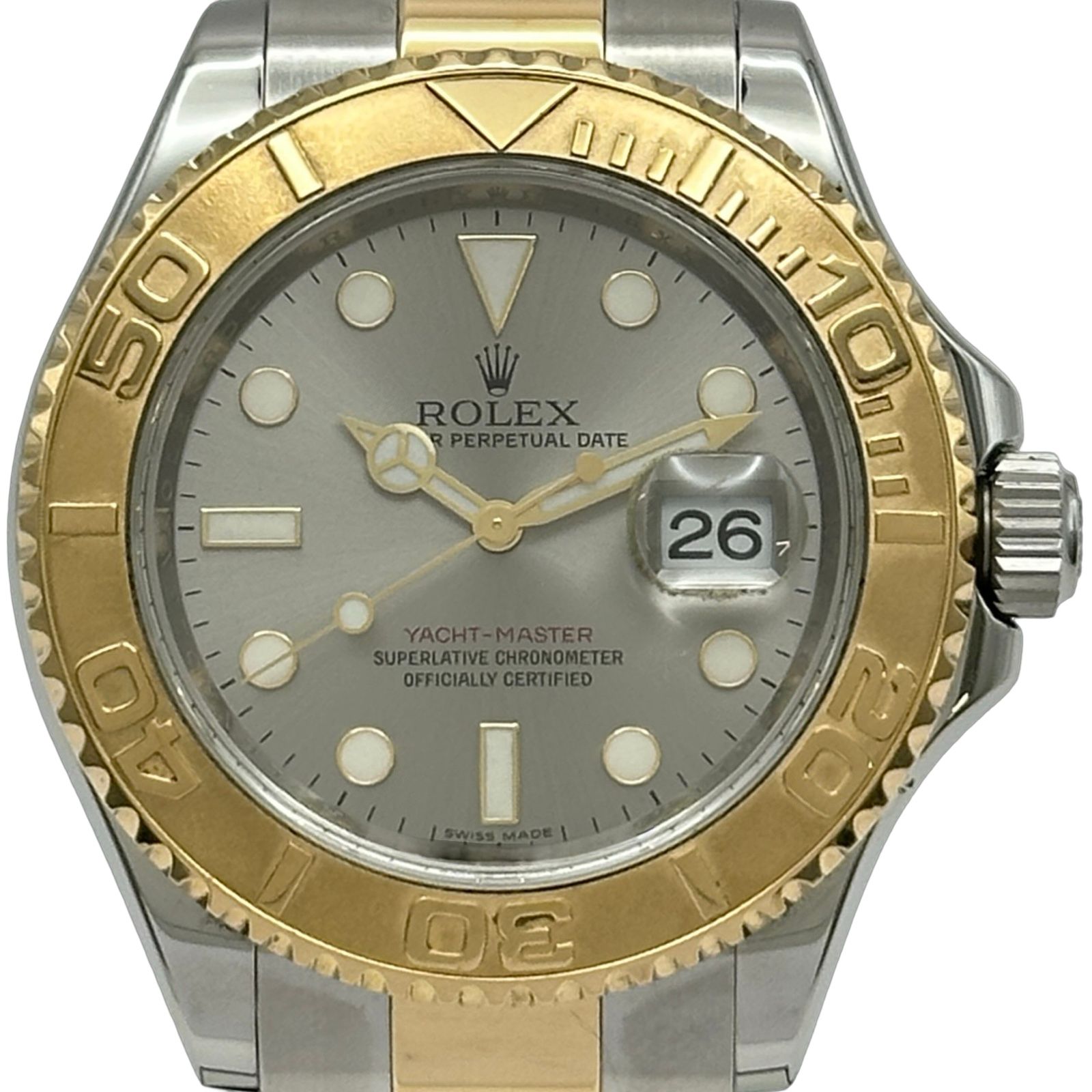 ロレックス ROLEX ヨットマスター 16623 シルバー ゴールド/ステンレススチール 自動巻き メンズ 腕時計