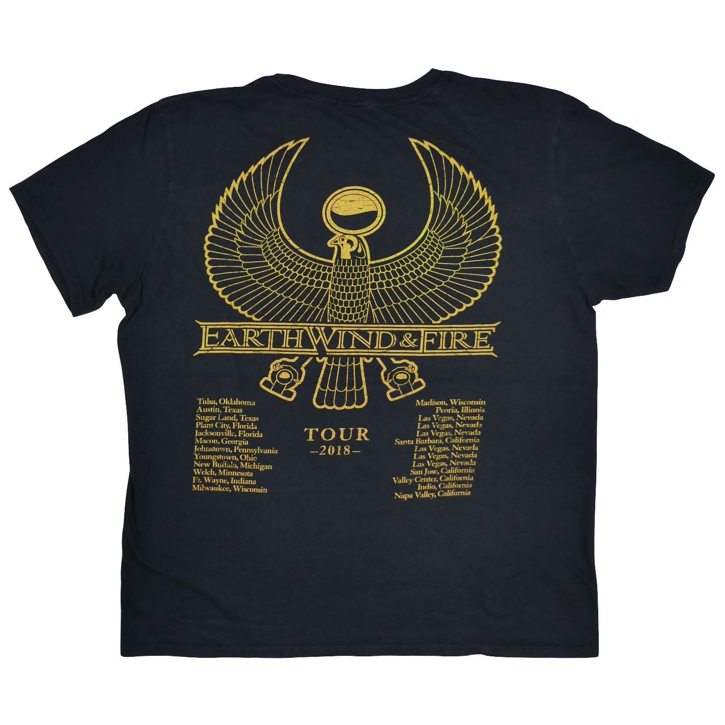 EARTH WIND & FIRE ライブTシャツ L】Earth, Wind & Fire アースウインド&ファイアー 2018 ツアー T
