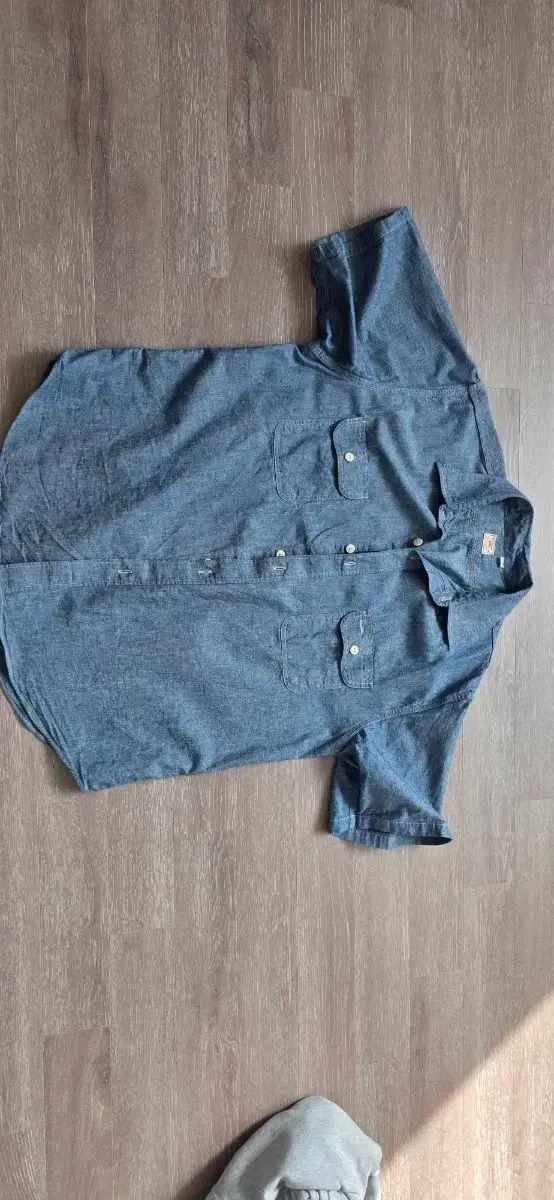 SUGAR CANE(シュガーケーン) シャンブレー 半袖 シャツ XXL