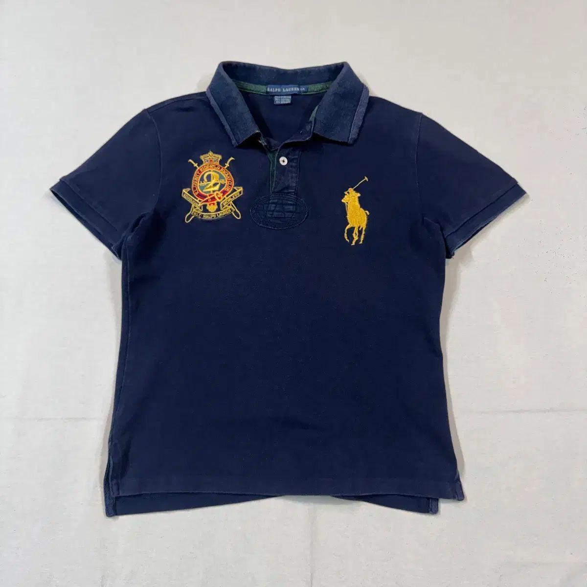 S) POLO RALPH LAUREN ポロラルフローレン BIGビックポニー 半袖 カラーTシャツ