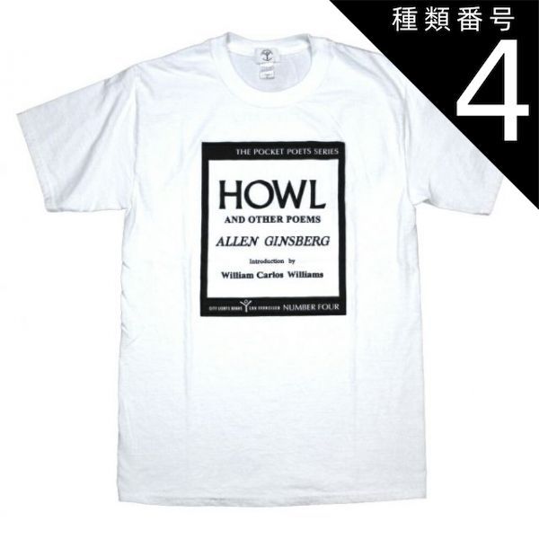 種類4：X-Large [City Lights Bookstore] Allen Ginsberg / Howl and Other Poems Tee (White) - [シティ・ライツ・ブックストア] アレン・ギンズバーグ Tシャツ