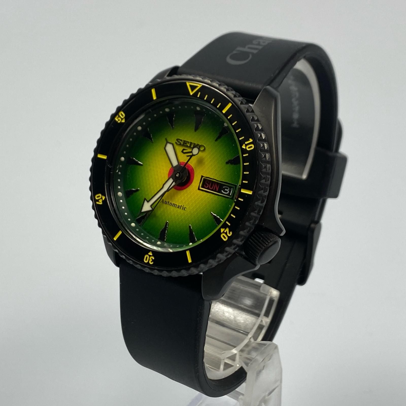 【姫路東店】 中古 SEIKO | セイコー ×Chaos Fishing Club 腕時計 5 Sports SBSA171 ブラック 【131】