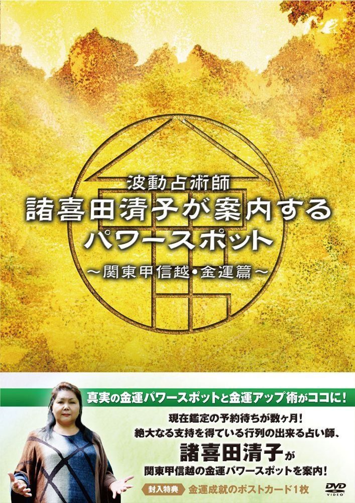 波動占術師・諸喜田清子が案内するパワースポット－関東甲信越・金運篇－ [DVD]