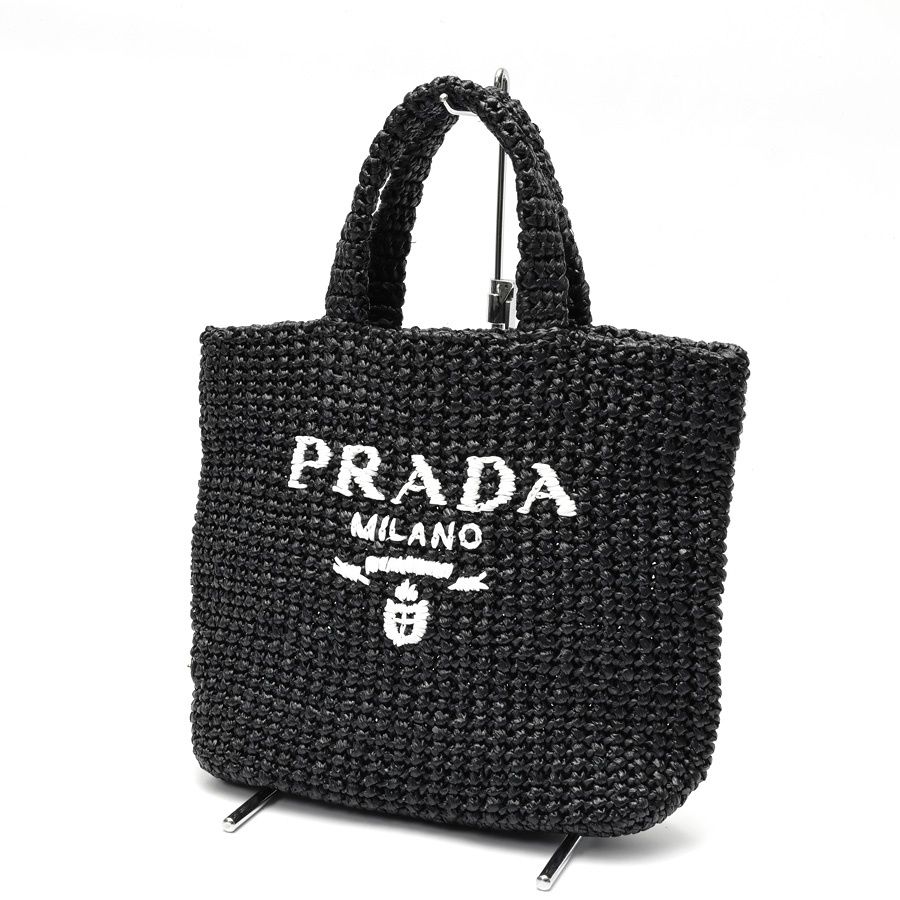 プラダ / PRADA スモール クロシェ トートバッグ 1BG422 ラフィア風