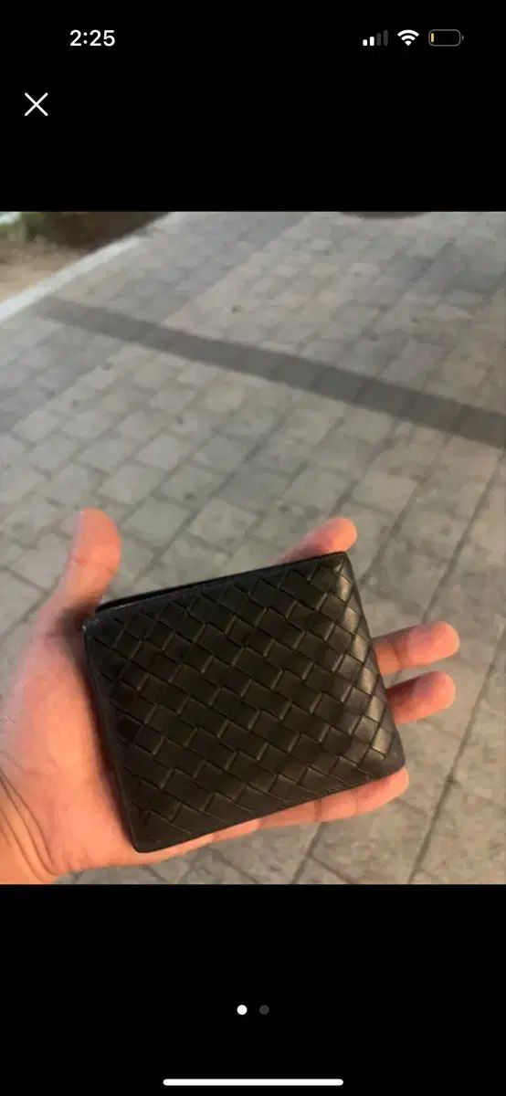Bottega Veneta ボッテガヴェネタ 二つ折り財布 ブラック 単品