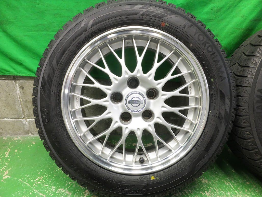 4本価格☆日産 セレナ 純正 BBS 195/60R16 スタッドレス ヨコハマ