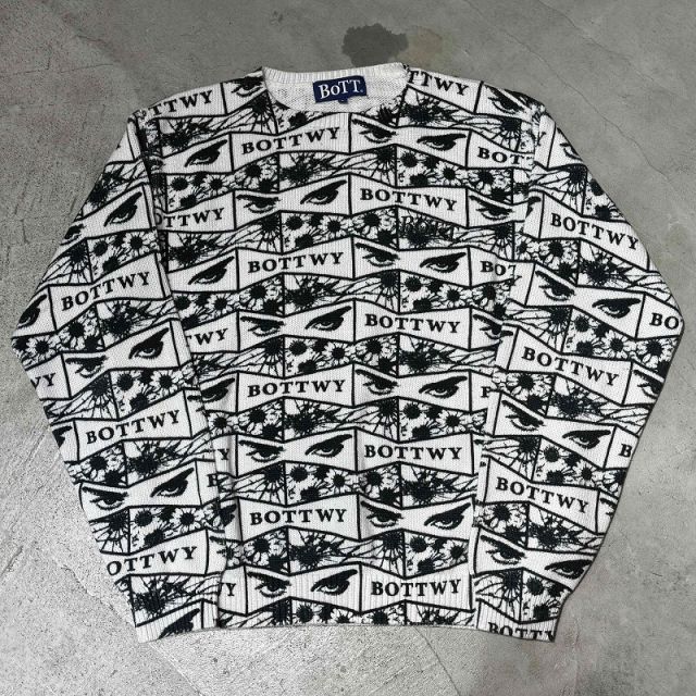 VERDY BoTT RIBBON PRINTED KNIT SWEATER SIZE-S ヴェルディー ボット セーター ニット 心斎橋店