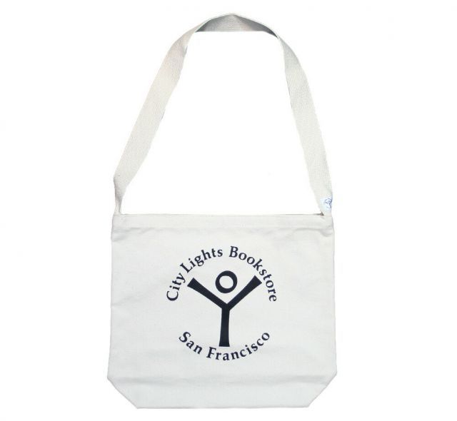 [City Lights Bookstore] Logo Shoulder Bag (Natural) - シティ・ライツ・ブックストア / ショルダー・バッグ