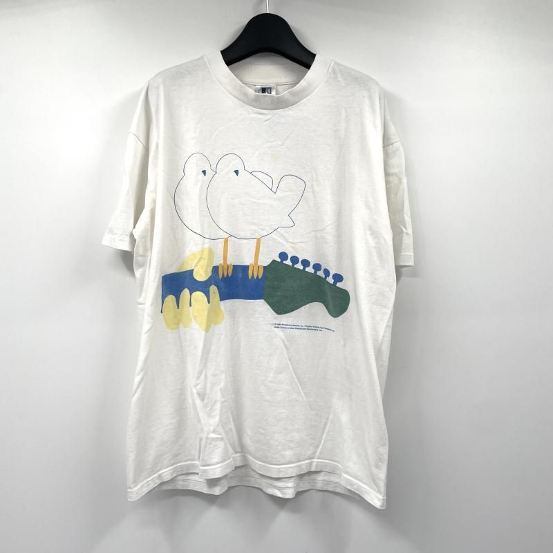 【中古】90s GEM WOODSTOCK94 Tシャツ XL ホワイト ウッドストック[17]