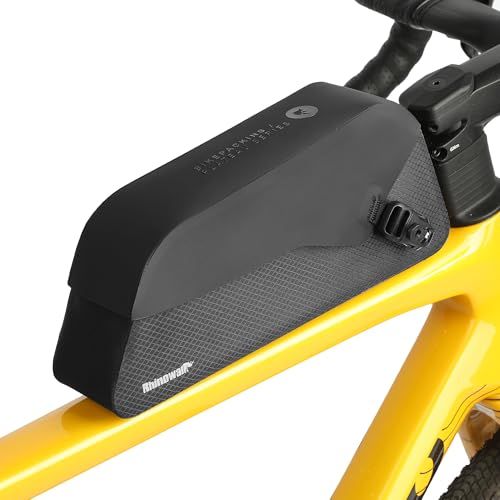 Rhinowalk (ライノウォーク) バイクトップチューブバッグ 1.5L バイクフレームバッグ マグネットフラップ付き 完全防水 安定 自転車フレームバッグ 自転車バッグ プロフェッショナルサイクリングアクセサリー マウンテンロードバイク 9fb4fd82