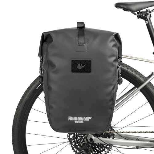 Rhinowalk(ライノウォーク) 自転車用パニエバッグ 20L 防水 自転車バッグ モーターパニエ バックパック ショルダーバッグ ノートパソコン パニエ トラベルバッグ プロ仕様 サイクリングアクセサリー (1個)YZ bfa1c43b