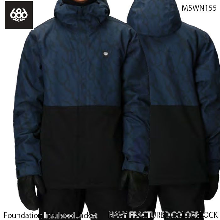 Lサイズのみ スノーウェア ジャケット メンズ 25-26 686 Foundation Insulated Jacket NAVY スノーボード スキー スノボ 日本正規品 ネイビー