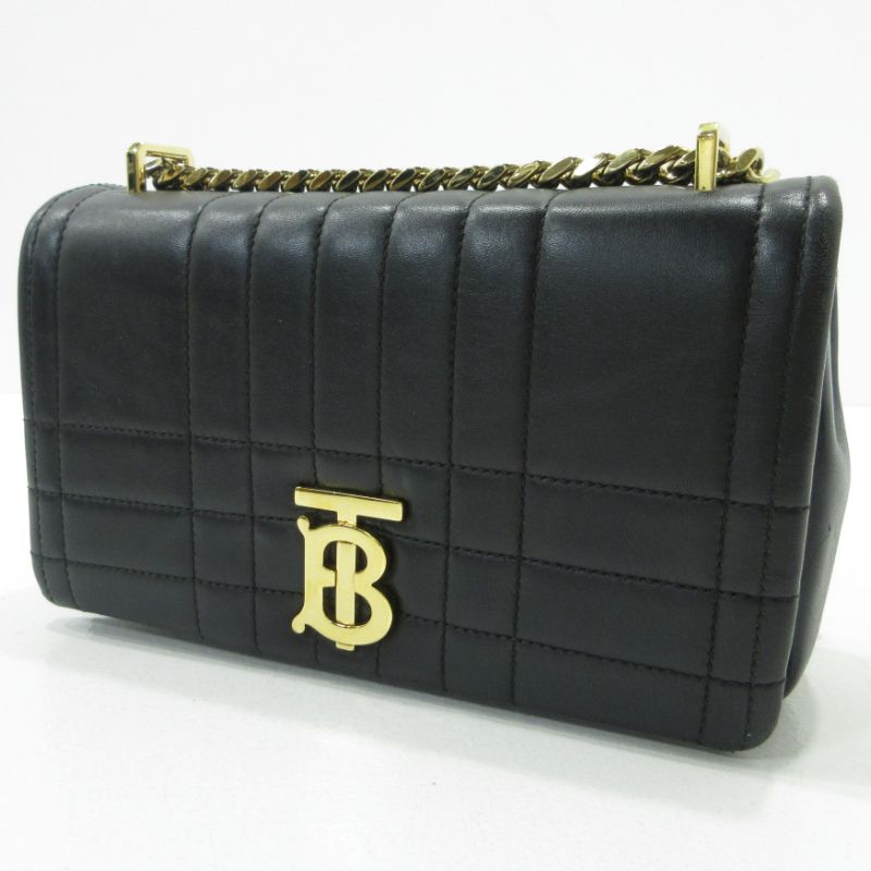 【三重本店】 中古 BURBERRY | バーバリー ショルダーバッグ LOLA ローラ TBモノグラム ブラック 【121】