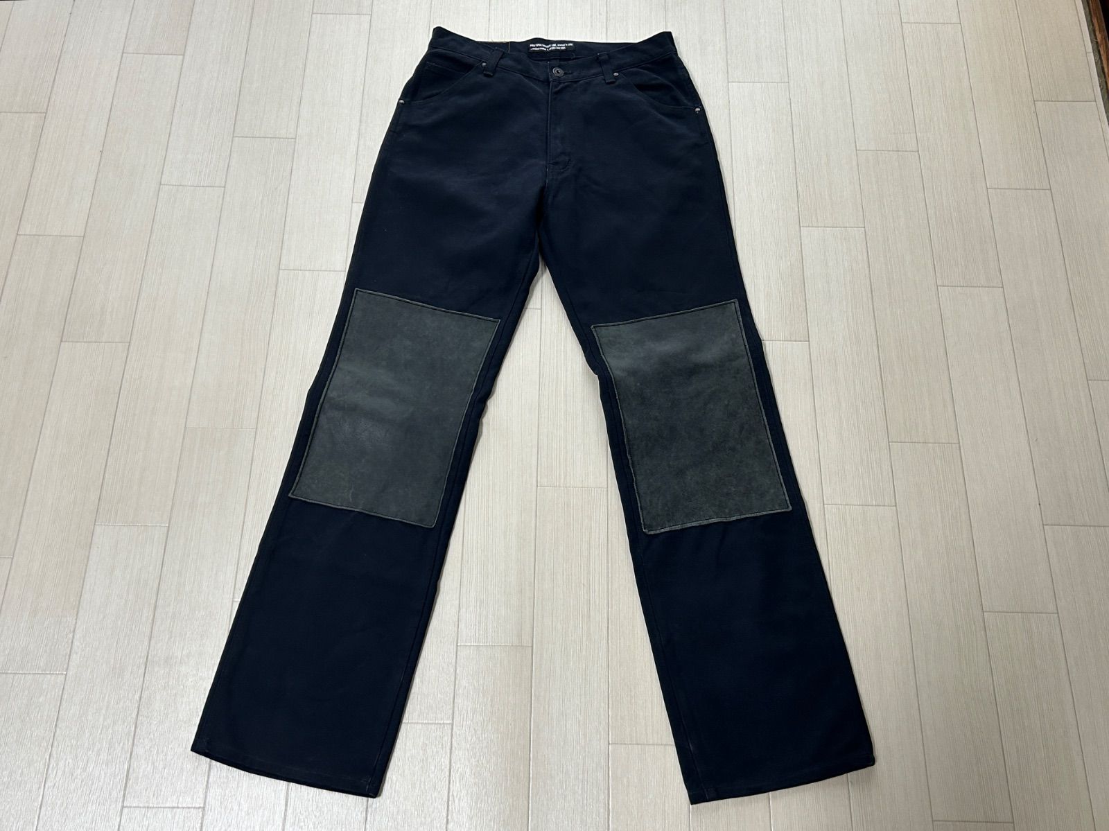 希少 PIED PIPER コットンパンツ size46 牛革 日本製 平成【古着】ME6024IKE【匿名配送】