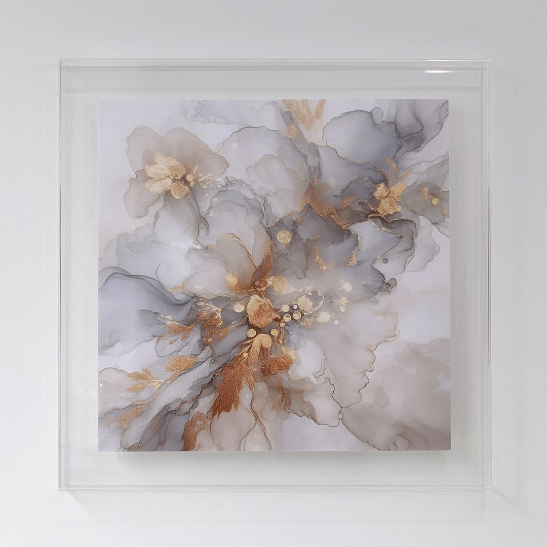 [ Format S4 ]　【 prèdoux b 】Un cadre en acrylique transparent où les vis ne sont pas visibles, même vu de côté.　Cadre en acrylique