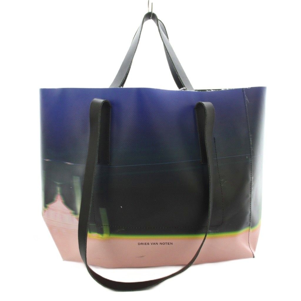 ドリスヴァンノッテン DRIES VAN NOTEN トートバッグ PVC 2WAY 青 ピンク /☆G