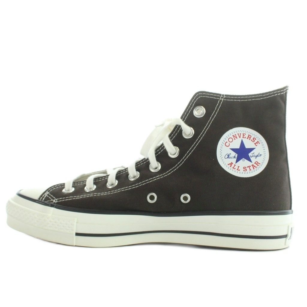 コンバース CONVERSE キャンバス オールスター CANVAS AS J HI スニーカー シューズ US8 26.5cm 茶 ブラウン /AN29