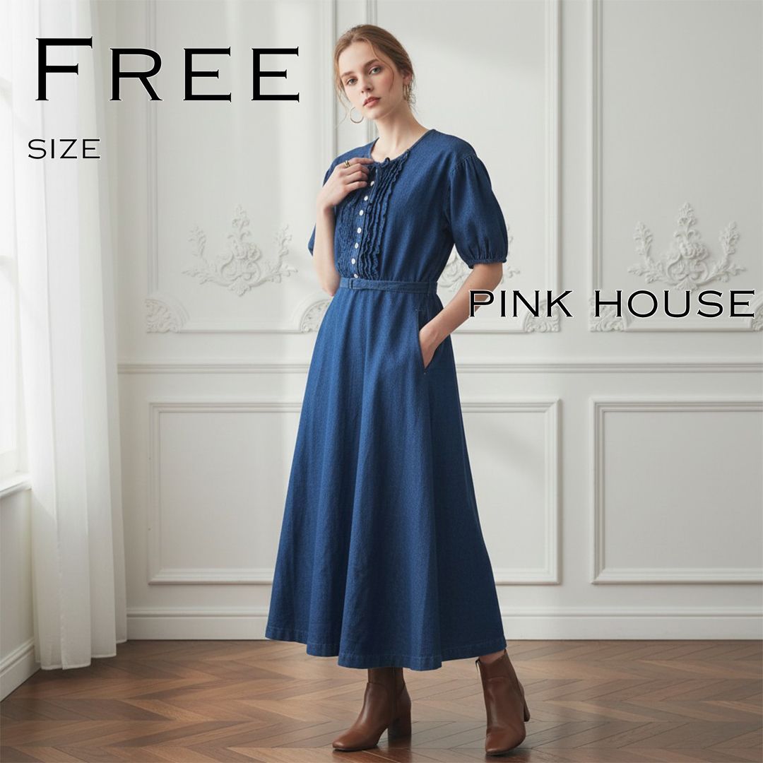 アウトレットオンライ ピンクハウス PINK HOUSE デニム ワンピース
