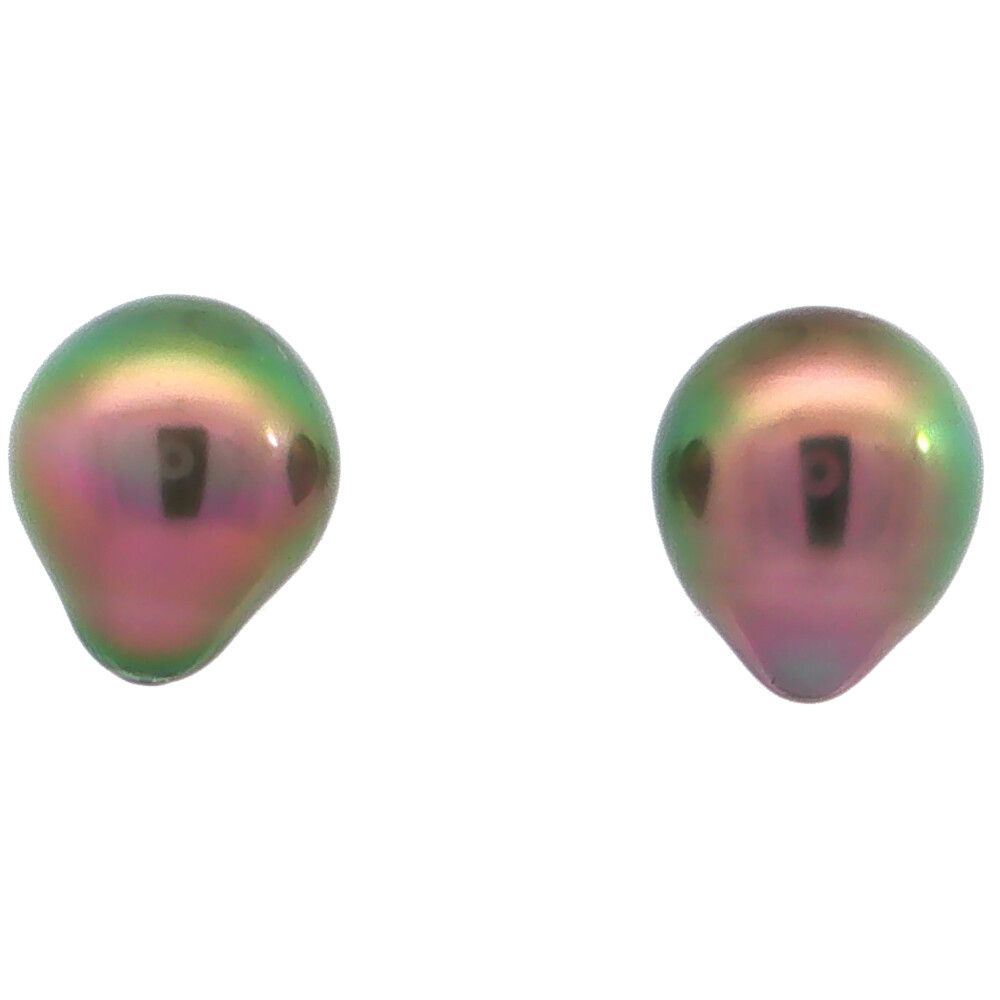 TASAKI PEARL タサキ 田崎真珠 黒蝶真珠 クロチョウ タヒチパール 養殖真珠 真珠 パール ピアス Pt900-3.1g プラチナ【♀】【S】【レディース】★■616849【中古】