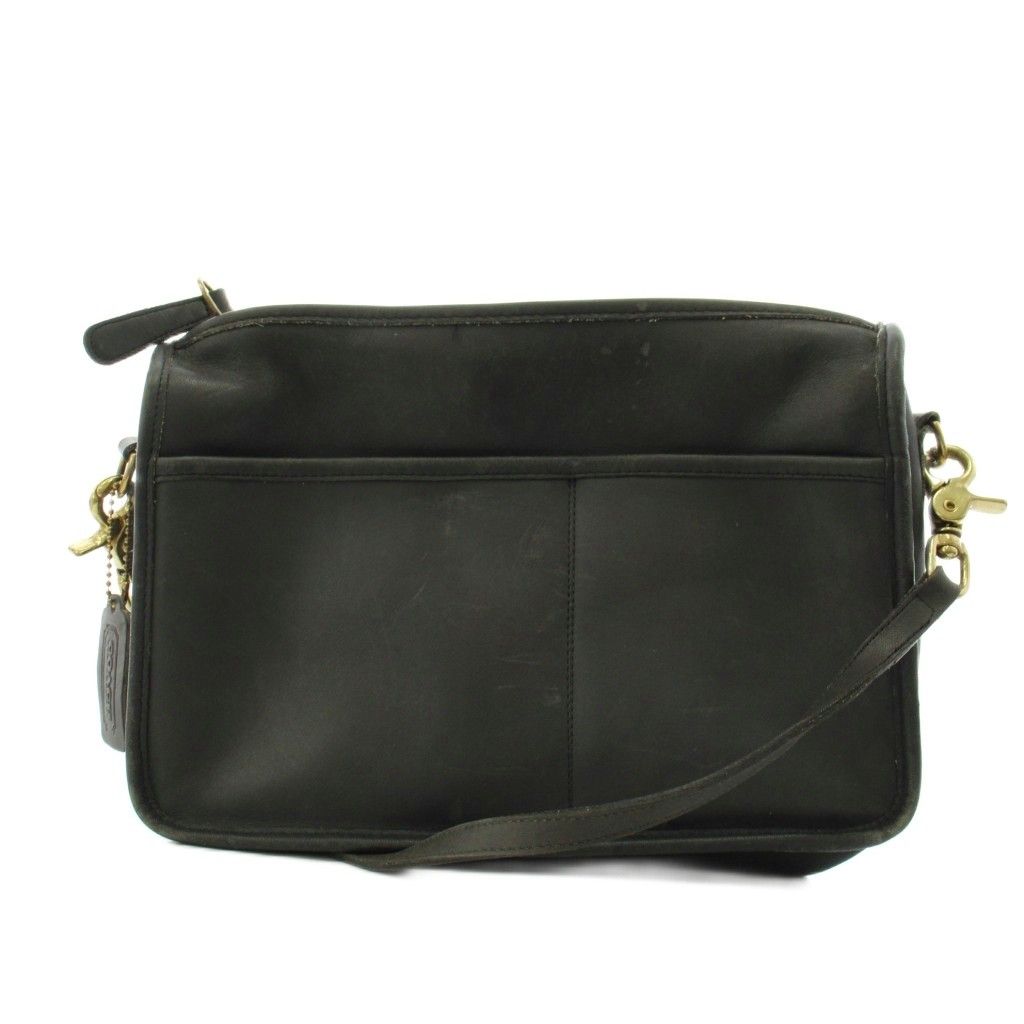 コーチ COACH ショルダーバッグ レザー 黒 ブラック /AN51 ●D