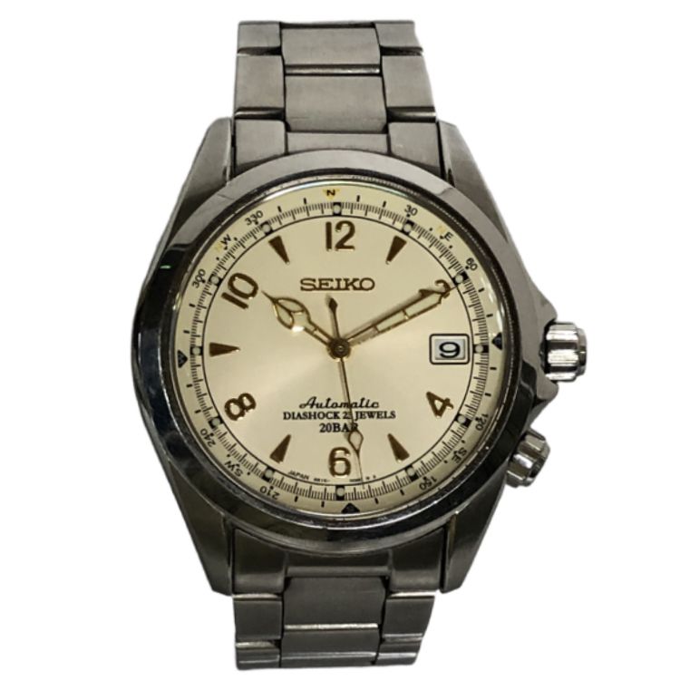 SEIKO セイコー SARB013 プロスペックス アルピニスト 6R15-00E0 アイボリー文字盤 メンズ 腕時計 中古 T11333286