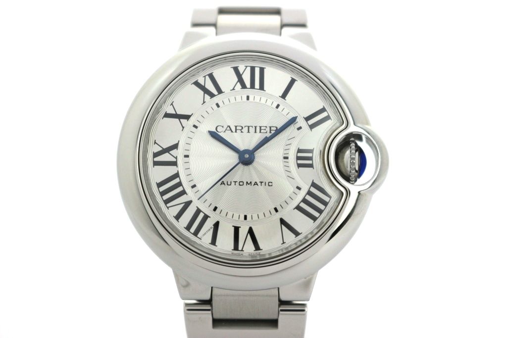 Cartier カルティエ バロンブルーMM WSBB0044 シルバー 33ｍｍ 腕時計 ステンレススチール レディース 自動巻き 2120500313177 200 【中古】