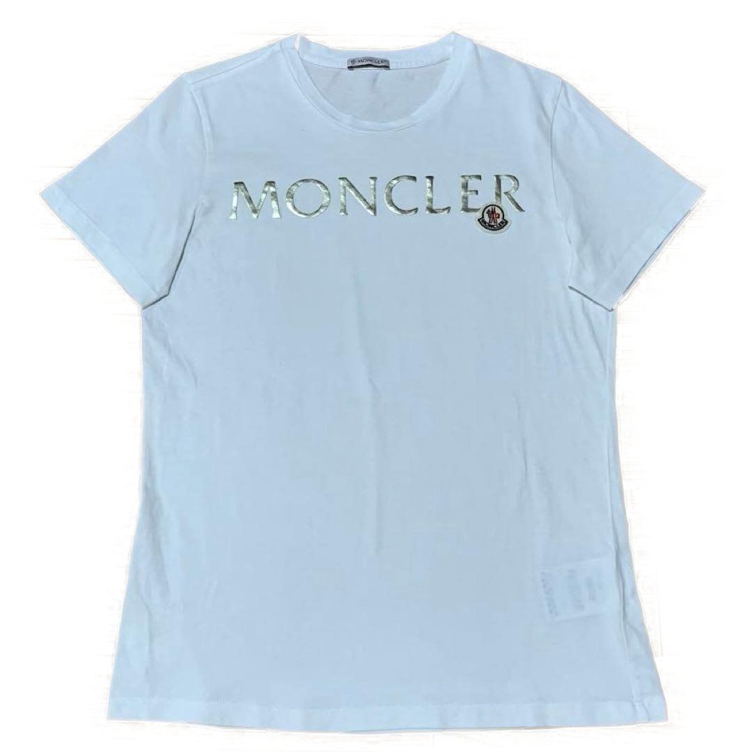 モンクレール　ゴールドロゴ　ホワイト　Tシャツ　S 国内正規品 5S590