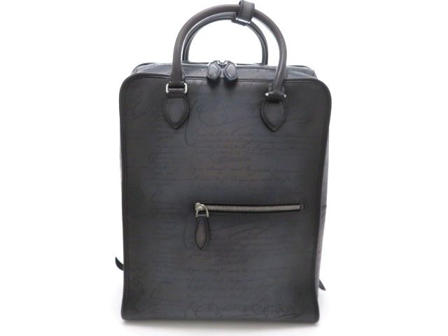 Berluti ベルルッティ 2WAYバッグ カリグラフィ バックパック リュック・デイパック レザー ブルーグレー系 メンズ【中古】【473】