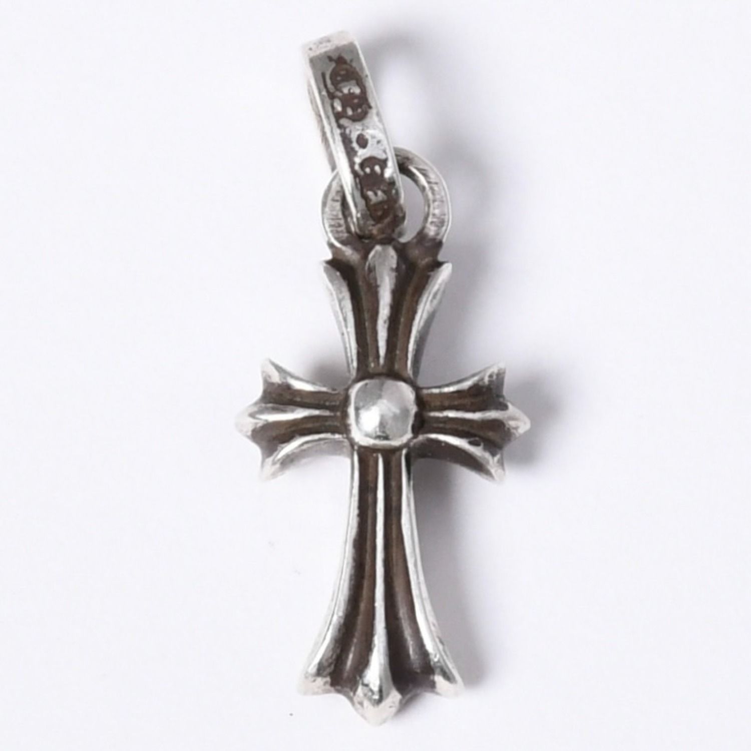 極美品 新型 CHROME HEARTS クロムハーツ CRS BBYFAT ベイビーファットクロス ペンダントトップ チャーム 重量約2.09g シルバー925 中古 4a003791