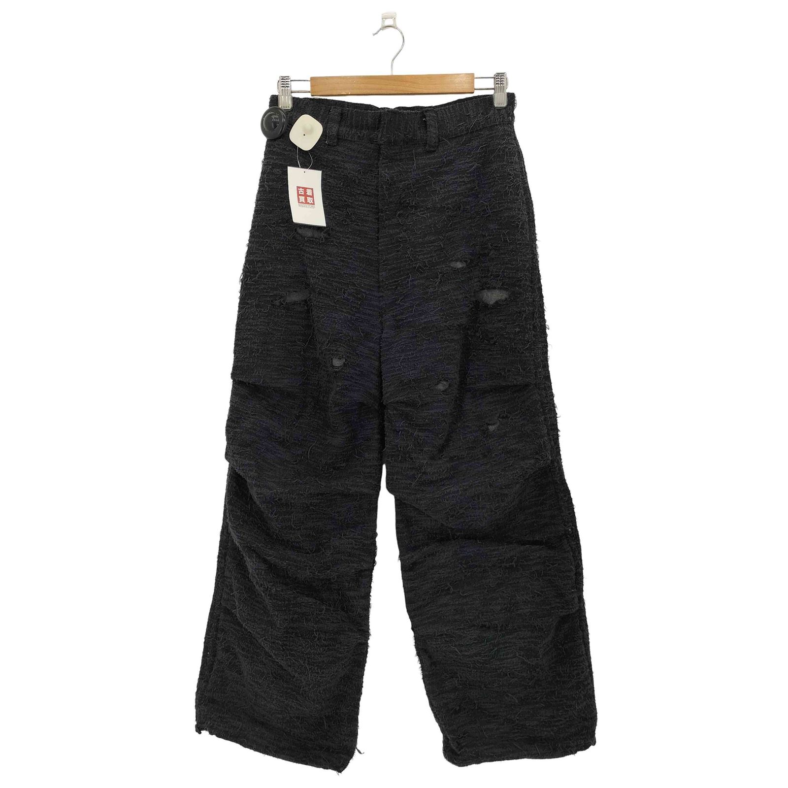 アヴァロン AVALONE DISTRESSED FABRIC 4-TUCK TROUSERS メンズ JPN：1