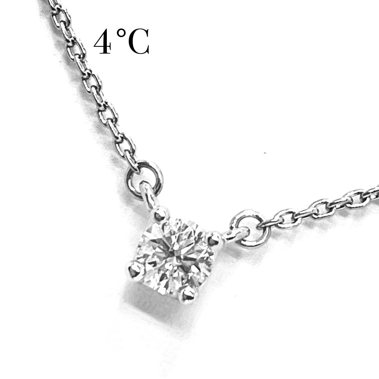 4℃ / ヨンドシー ダイヤネックレス　 0.272ct 　Pt850