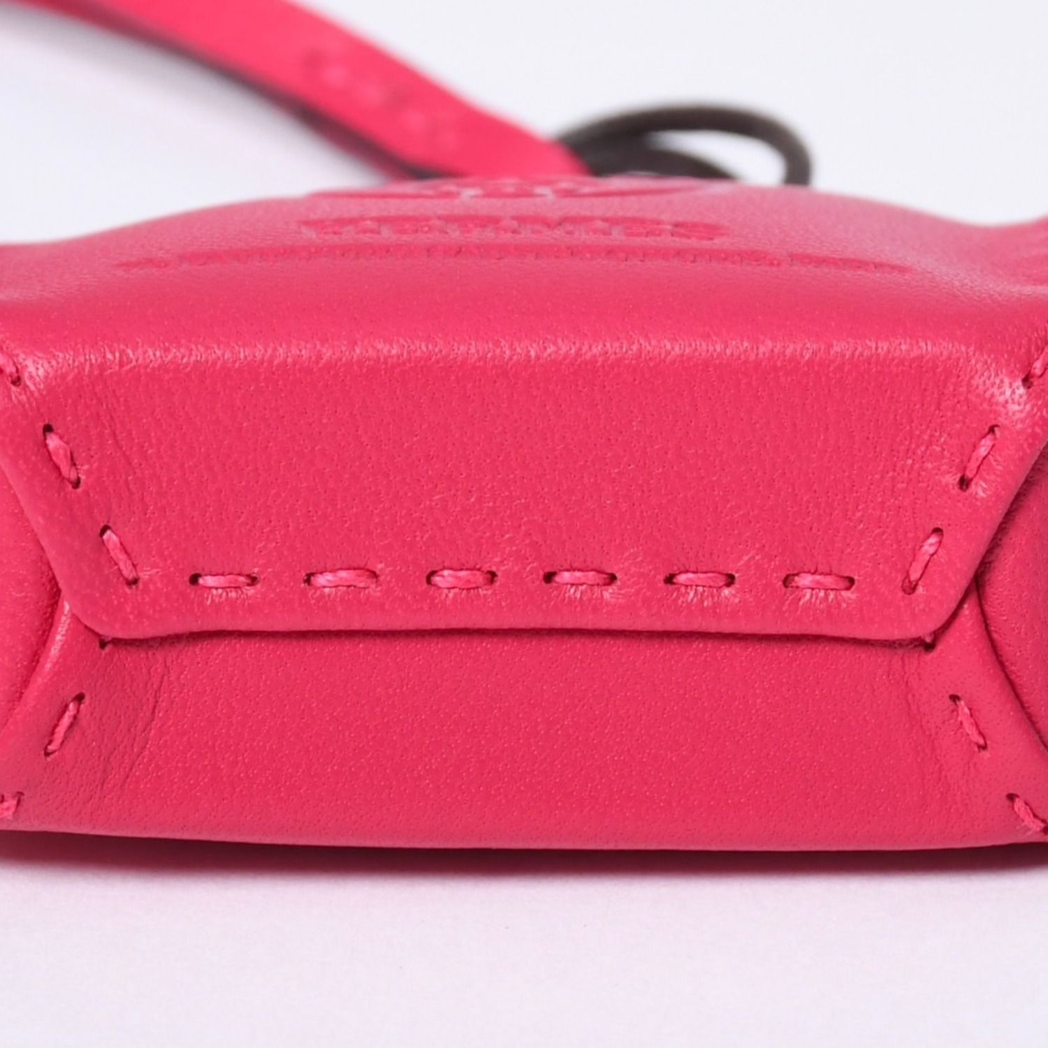 新品同様品 HERMES エルメス バッグチャーム サックオランジュ