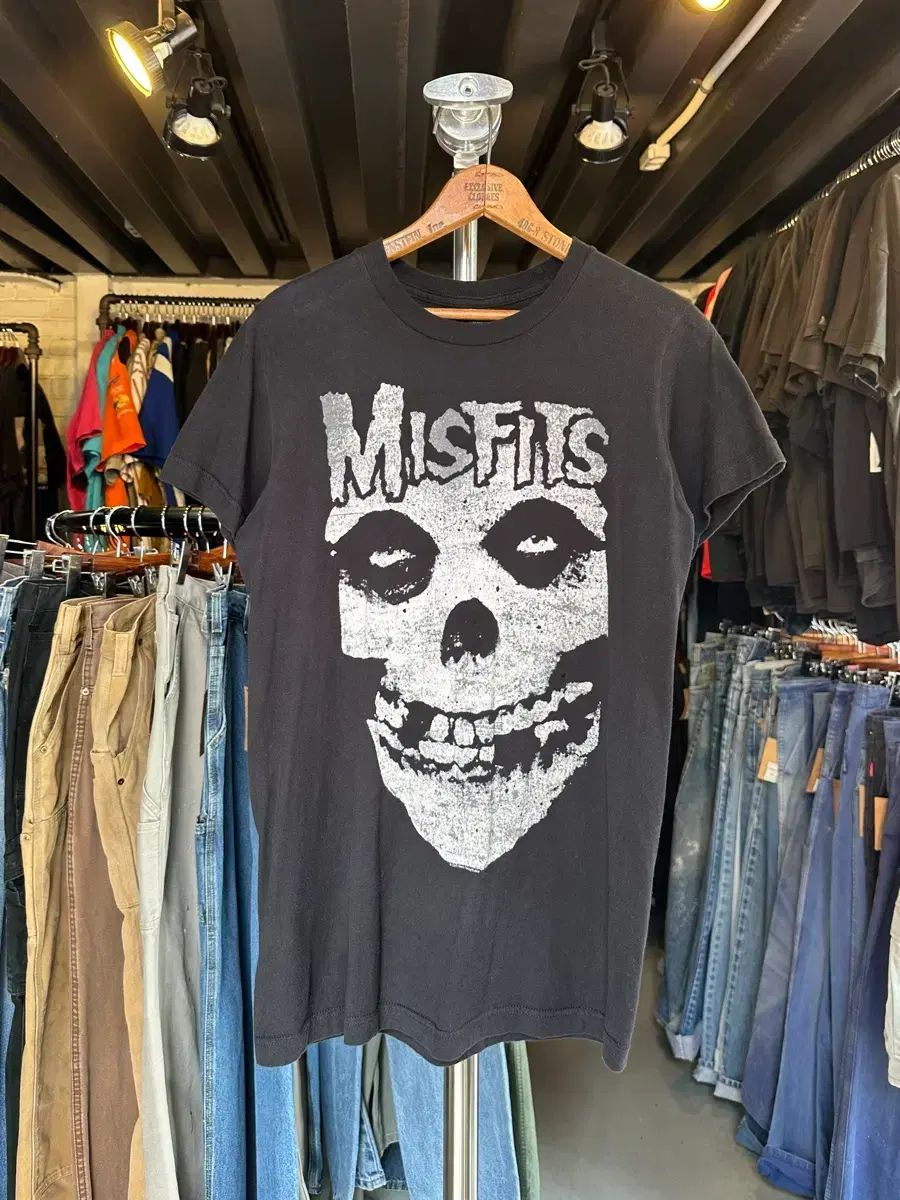 90 ミスフィッツ Misfits ロックバンド プリンティング Tシャツ