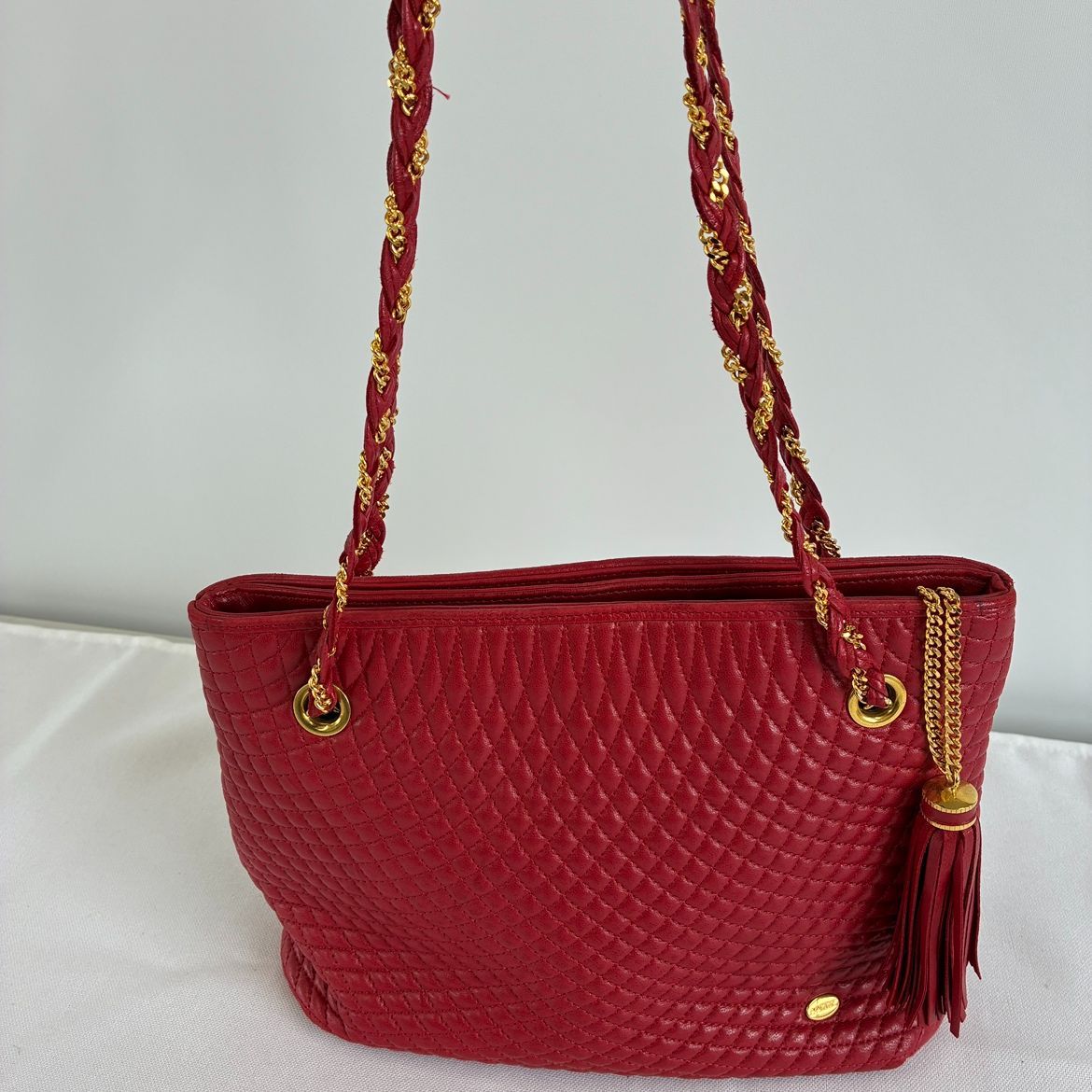 【ER263】NS822　Bally　バリー　キルティング　チェーンバッグ　265183269