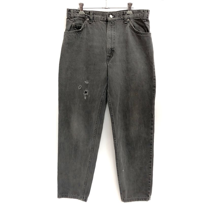 【中古品】 LEVI'S リーバイス 550 BLACK DENIM PANTS ブラックデニムパンツ 刻印522 USA製 Gパン ジーンズボトムス 【157-260609-rs-08-fur】