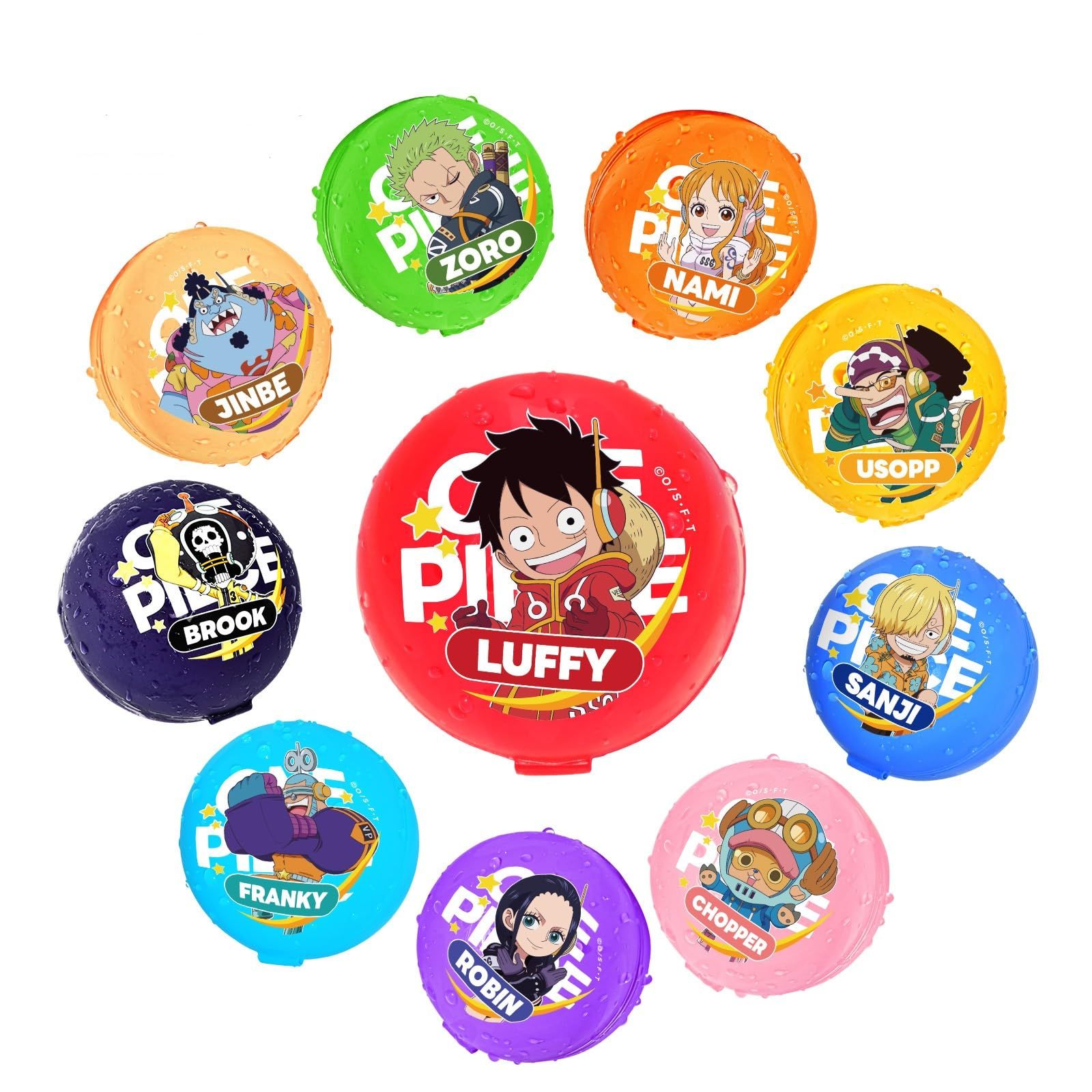 【ONE PIECEコラボ】水風船 最強マグネット水風船 10個セット 1秒充填自動密封 繰り返し使える 水遊び最強アイテム ビーチバトル／サマーパーティー必携 安心安全のソフトシリコン 収納バッグ付き！6歳以上対象