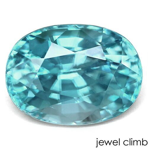 【鑑別書付】素晴らしい輝きを放つ大粒結晶ブルージルコン 宝石 ルース ４．００ＣＴ