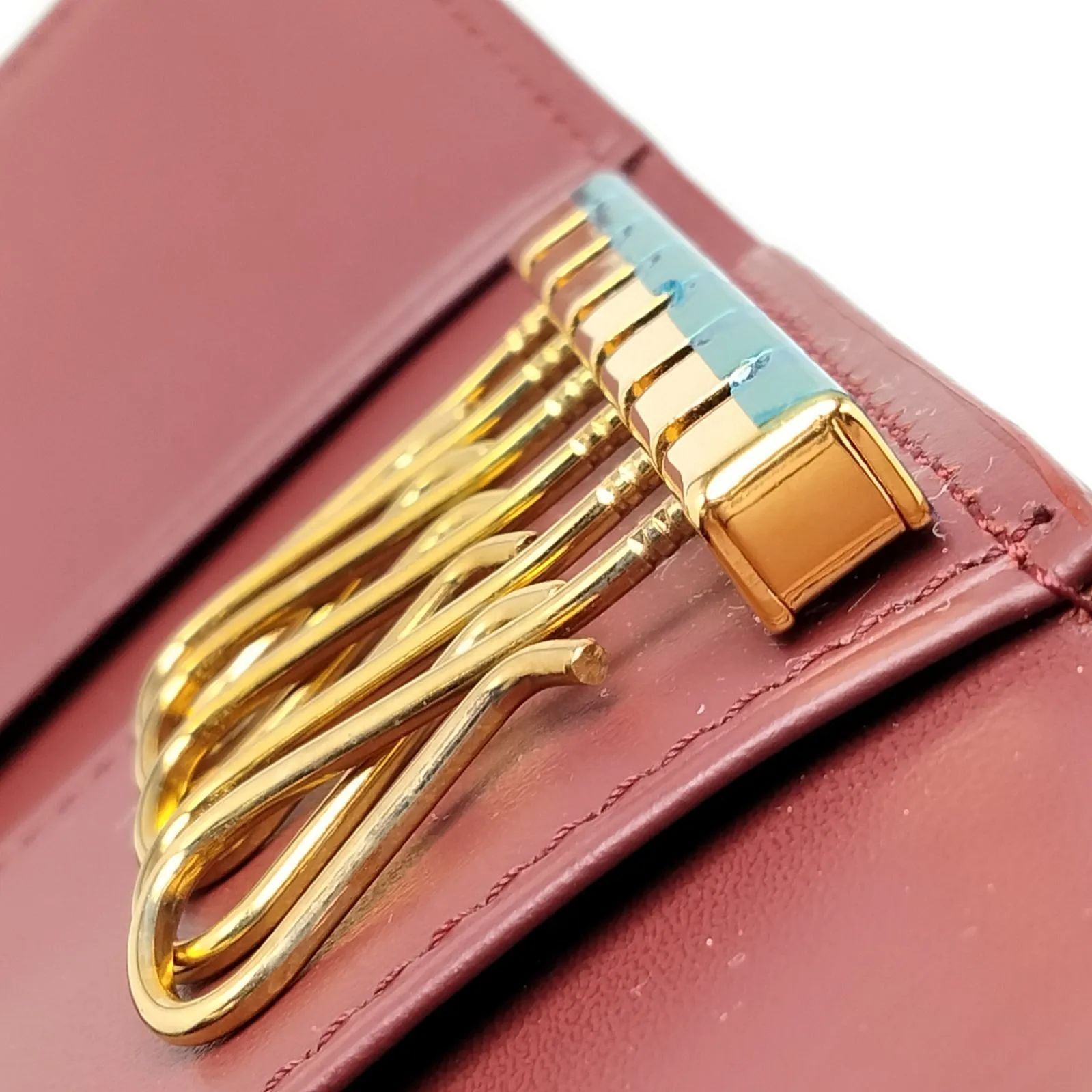 ✨️Cartier✨️カルティエ マストライン レザー キーケース ボルドー