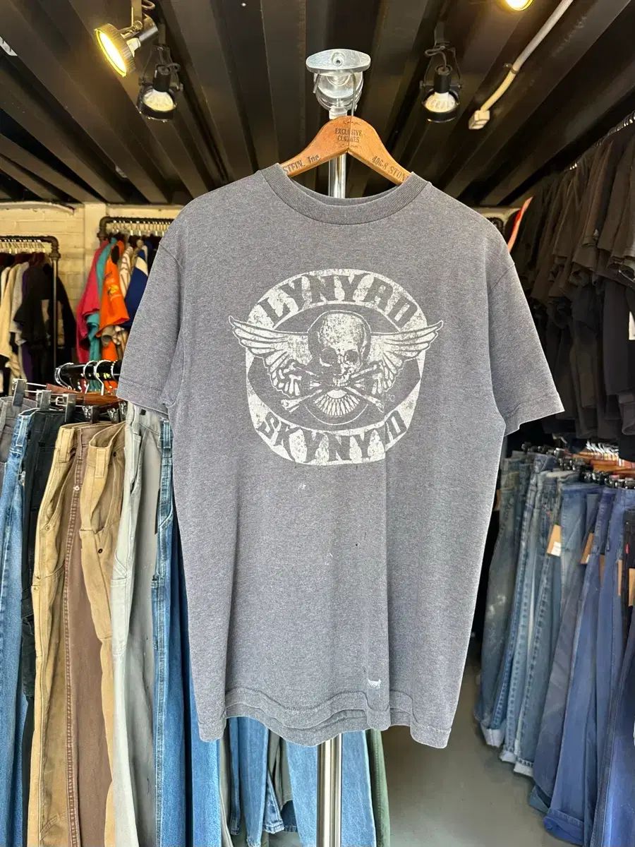 95 レナード・スキナー LYNyrd Skynyrd ロックバンド プリンティング Tシャツ