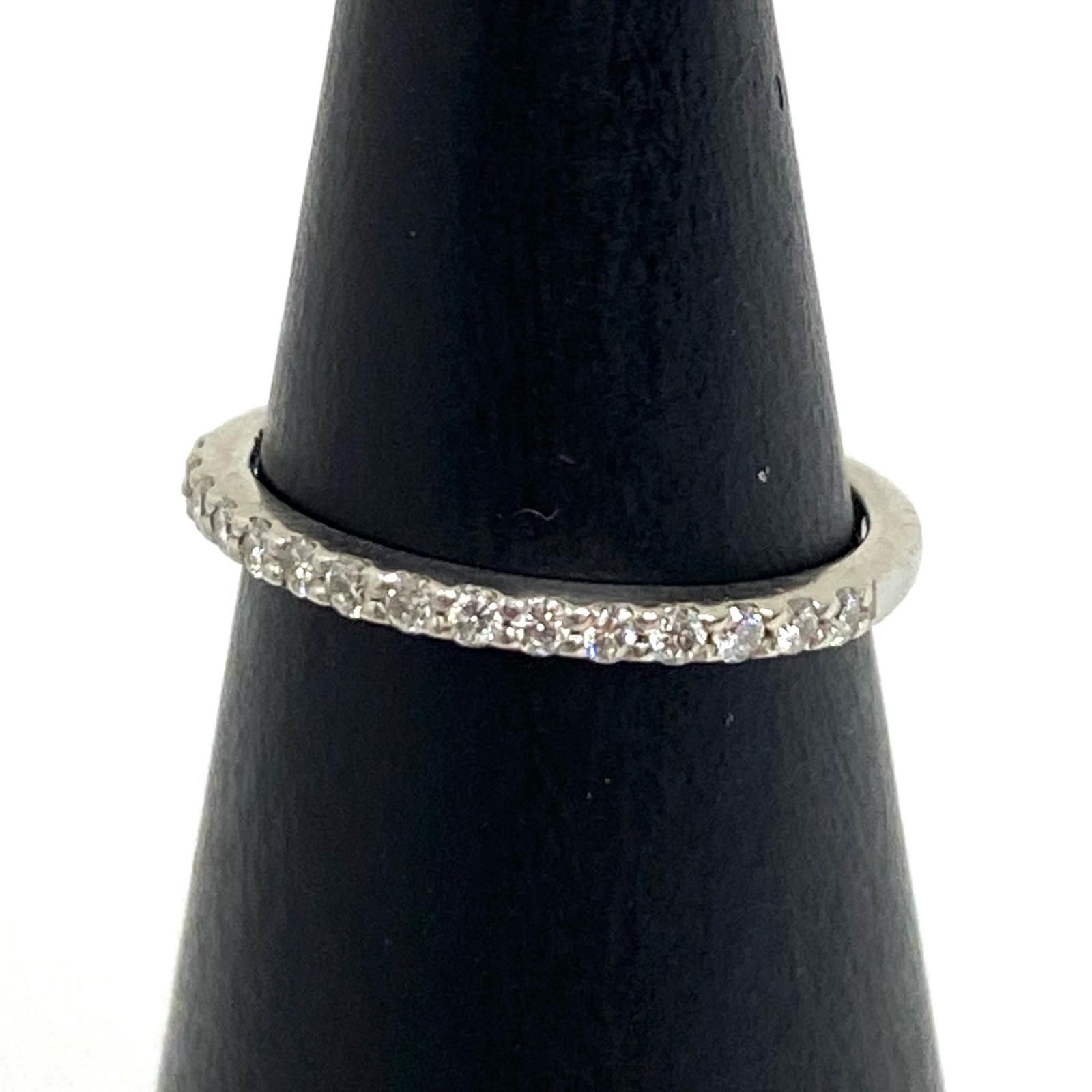 【加古川店】 中古 4℃ | ヨンドシー リング・指輪 ハーフエタニティーリング 1.2g pt950 【136】