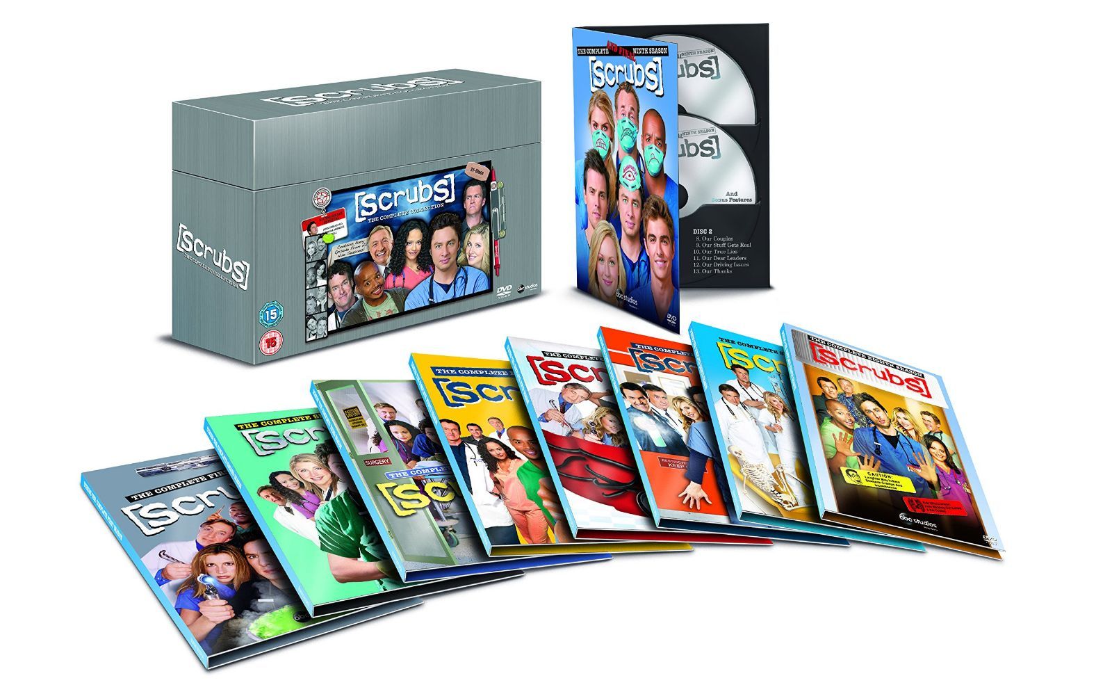 Scrubs - The Complete Collection boxset -Season 1-9 [Import anglais]