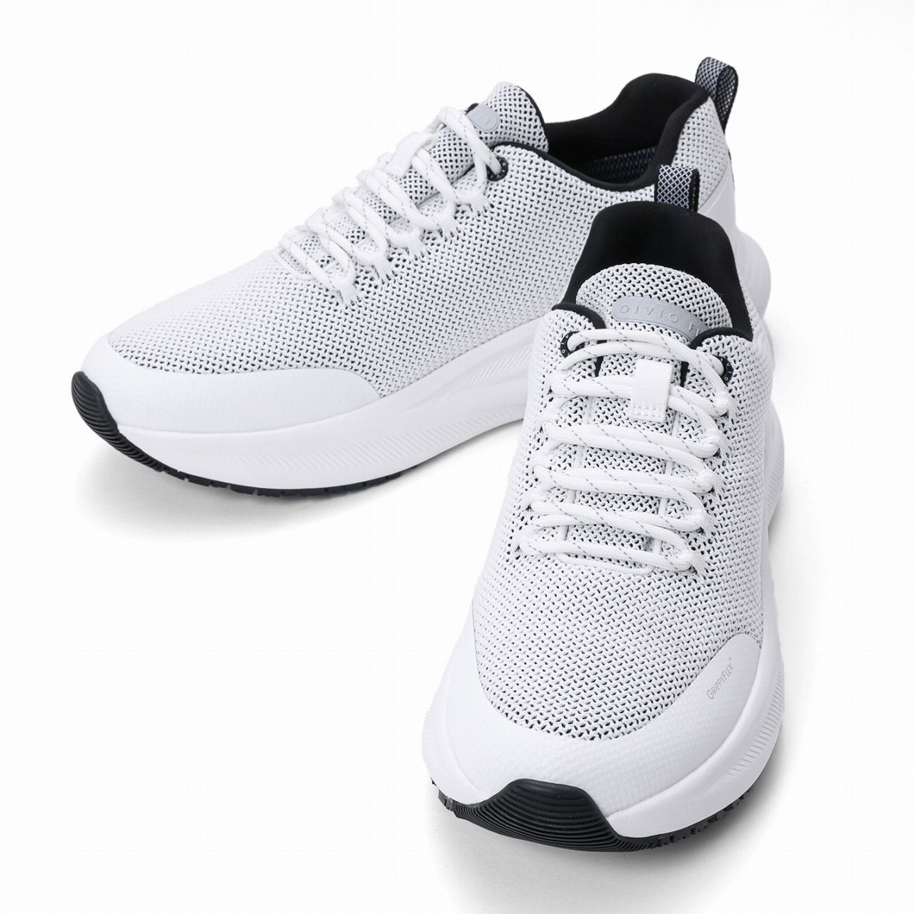OIVIO FIT THE ESSENTIAL MAX [ WP Oversize knit sneaker ] WHITE ◆オイヴィオフィット ニットスニーカー ビジカジ 通勤 Waterpoorf 防水 防滑 通気性 ホワイト 白