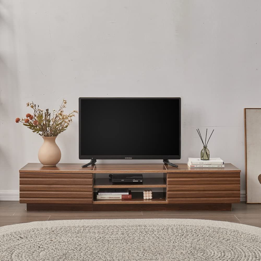 テレビ台 ローボード テレビボード 150cm ロータイプ 55型まで対応 省スペース 一人暮らしにも最適 耐荷重30kg 組立品 おしゃれ 組み立てガイド（ブラウン）Ju