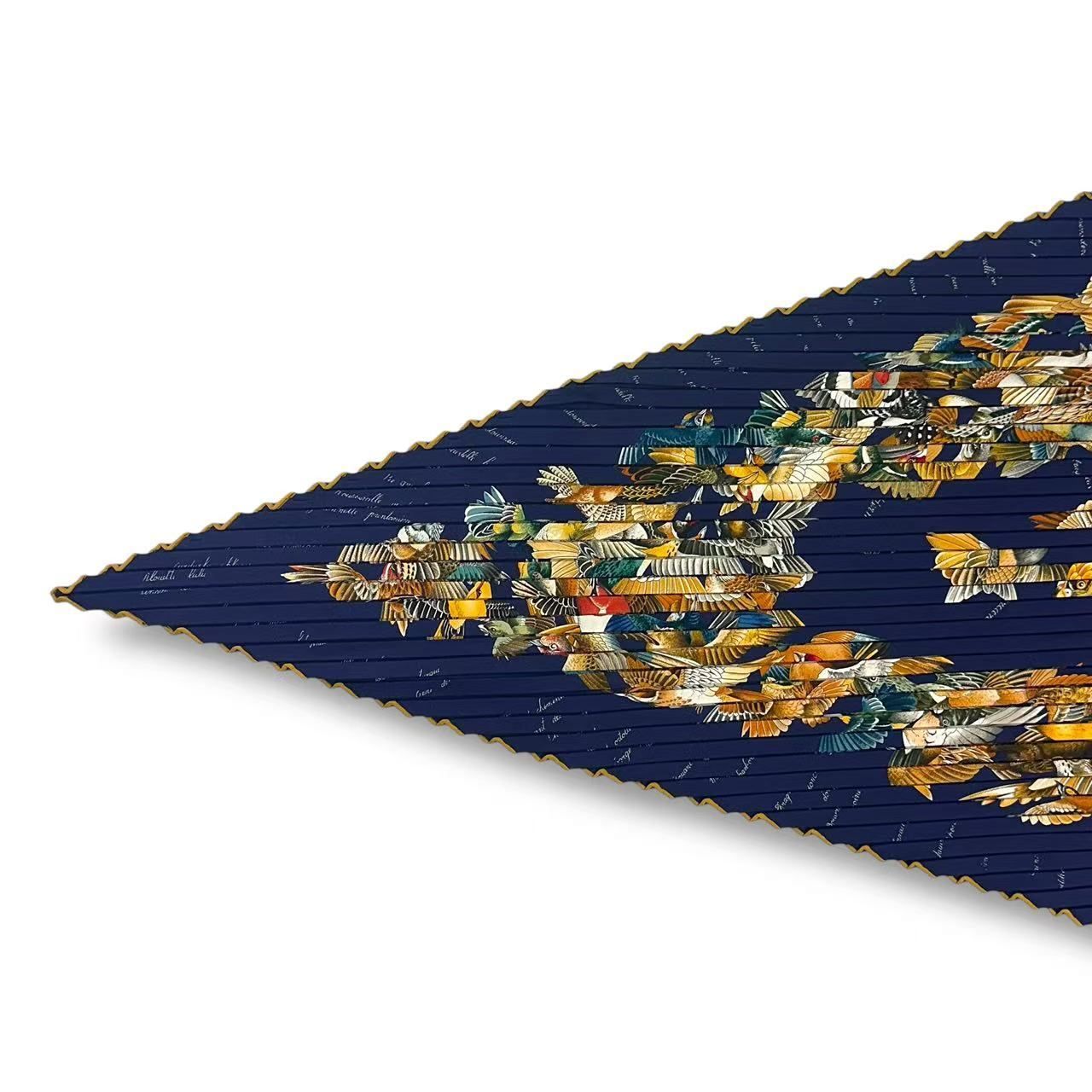 希少 新品同様 HERMES エルメス スカーフ プリーツ シルク L'intrus